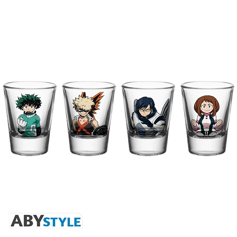 MY HERO ACADEMIA - Set of 4 shooters - "Heroes"*